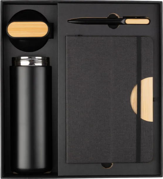 Kurt poklon set u kutiji od crnog kartona black