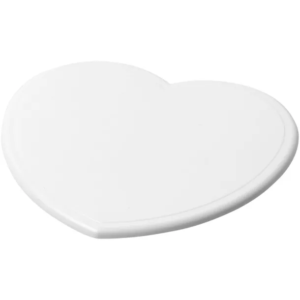 Cait heart-shaped coaster - PF Manufactured White