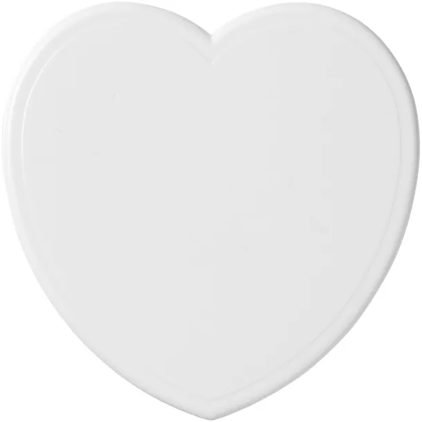 Cait heart-shaped coaster - PF Manufactured White