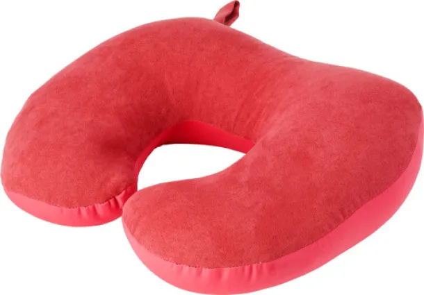 FLETCHER Suede travel pillow red