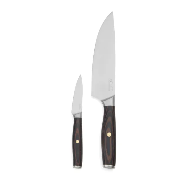 VINGA Tara Tara RCS recycled steel chef's set - Vinga steel Black