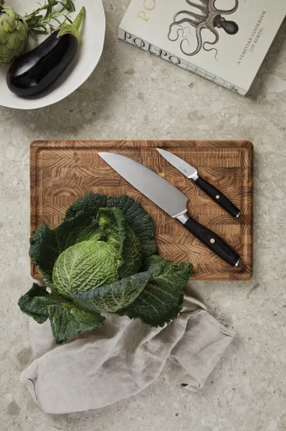 VINGA Tara Tara RCS recycled steel chef's set - Vinga steel Black