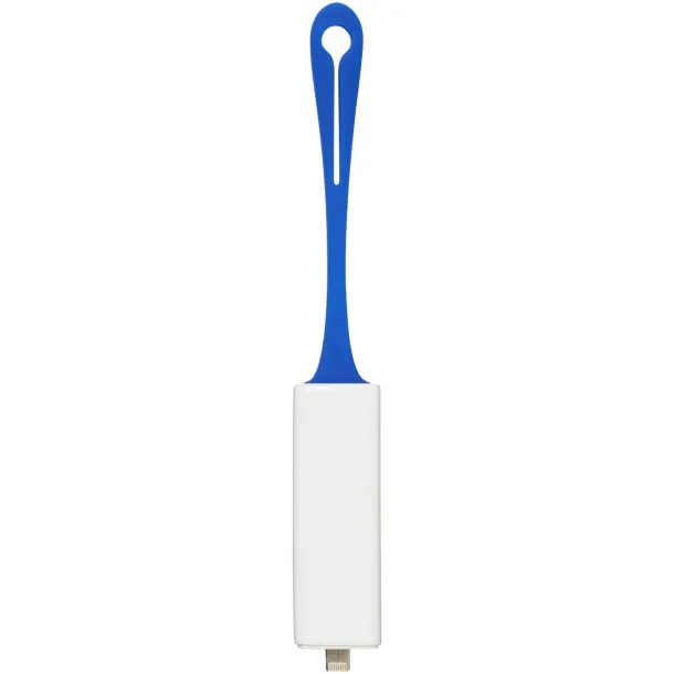 Denzi 700 mAh power bank with device charging tip - Avenue White Royal blue
