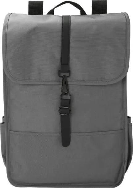 Lyric rPET Polyester (300D) flap backpack Lyric Siva