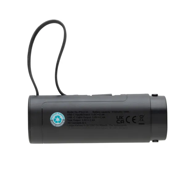 CycleCell prijenosna baterija s odvojivom baterijom, 5 000 mAh - XD Collection Crna