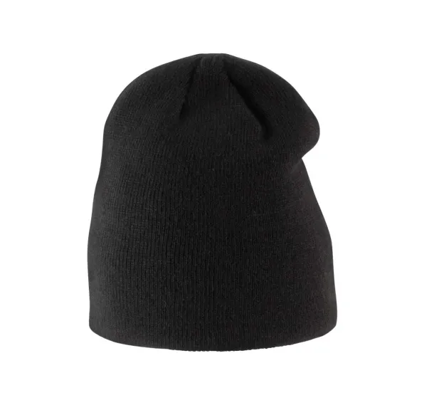  KNITTED KIDS' BEANIE - K-UP Black