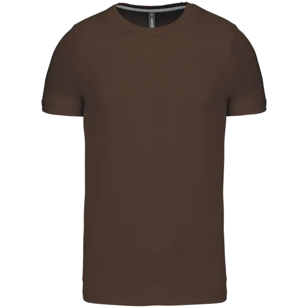  SHORT-SLEEVED CREW NECK T-SHIRT - Kariban Chocolate