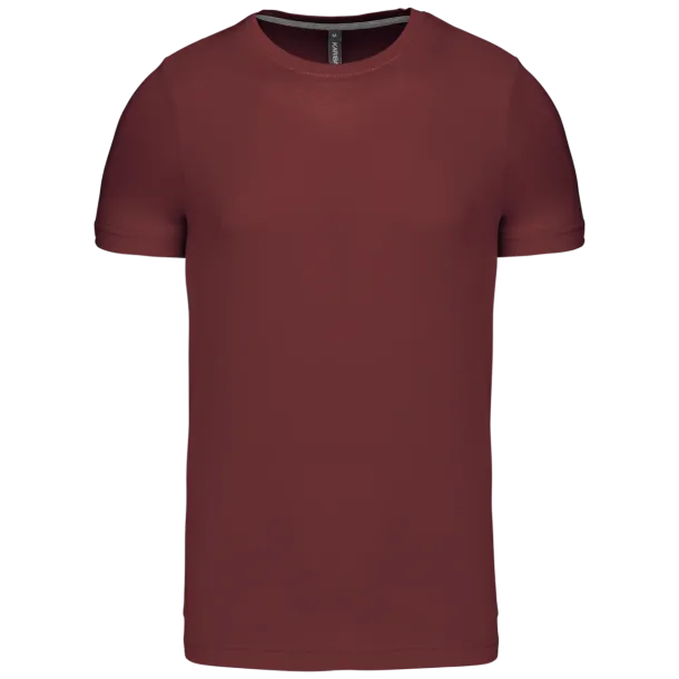  SHORT-SLEEVED CREW NECK T-SHIRT - Kariban Wine