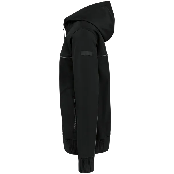  Unisex troslojna softshell dvobojna jakna - Designed To Work Crna