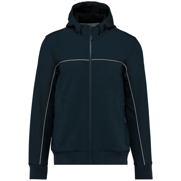  Unisex troslojna softshell dvobojna jakna - Designed To Work Mornarsko plava