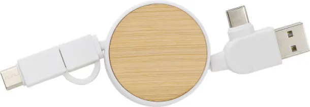 Jared ABS extendable charging cable Bijela