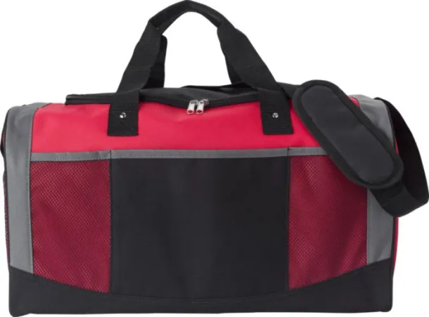 Wyatt Polyester (600D) duffle bag Crvena
