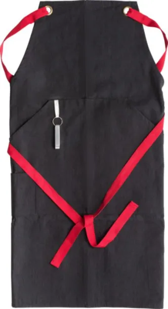 LIANA Polyester and cotton apron Crvena