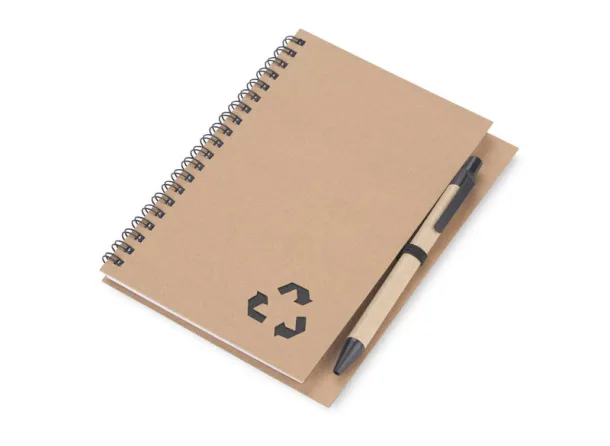 SERENO notes s kemijskom olovkom - Bella+Canvas czarny