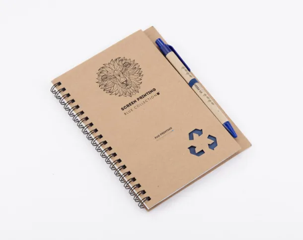 SERENO Notebook with pen - Bella+Canvas 3738 C (długopis) 7684 C (notes)