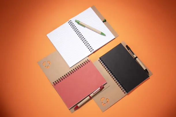 SERENO Notebook with pen Zelena