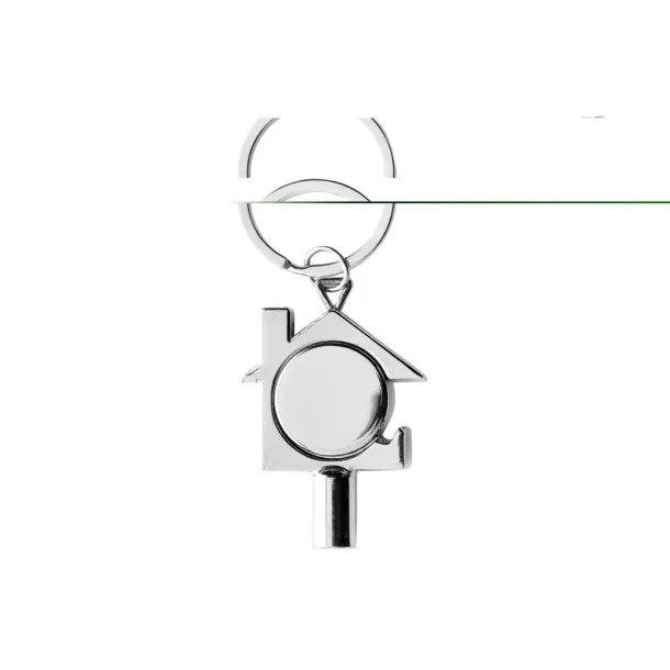  RCS recycled zinc alloy 3 in 1 keychain - XD Collection Silver 