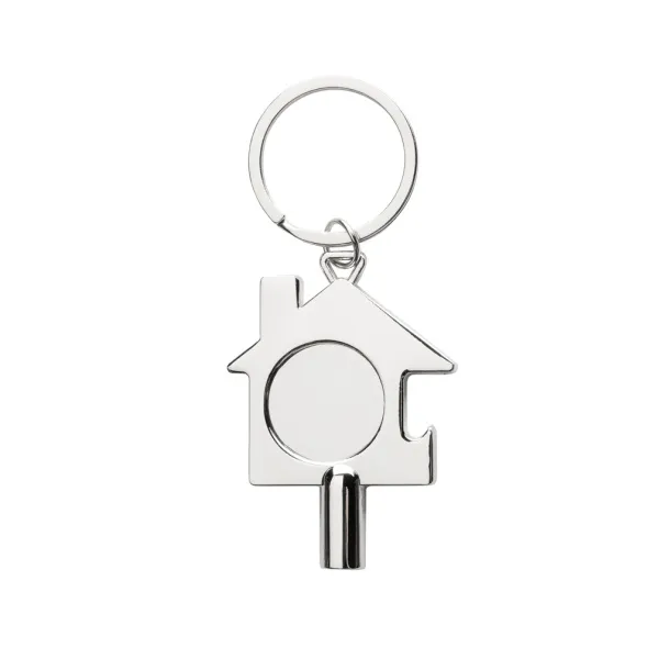  RCS recycled zinc alloy 3 in 1 keychain - XD Collection Silver 