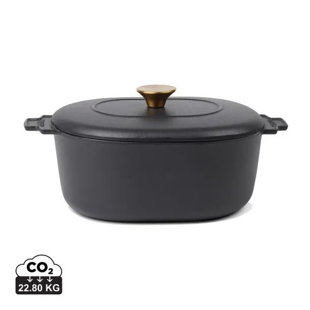 VINGA Monte heritage ovalni lonac za kuhanje 4 L - Vinga Crna 