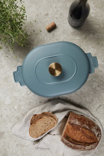 VINGA Monte heritage ovalni lonac za kuhanje 4 L - Vinga blue 