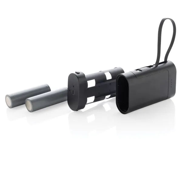 CycleCell prijenosna baterija s odvojivom baterijom, 10 000 mAh - XD Collection Crna