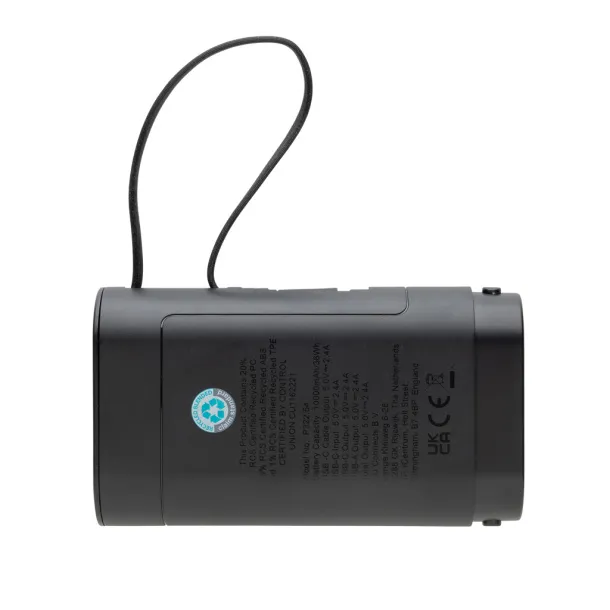CycleCell prijenosna baterija s odvojivom baterijom, 10 000 mAh - XD Collection Crna