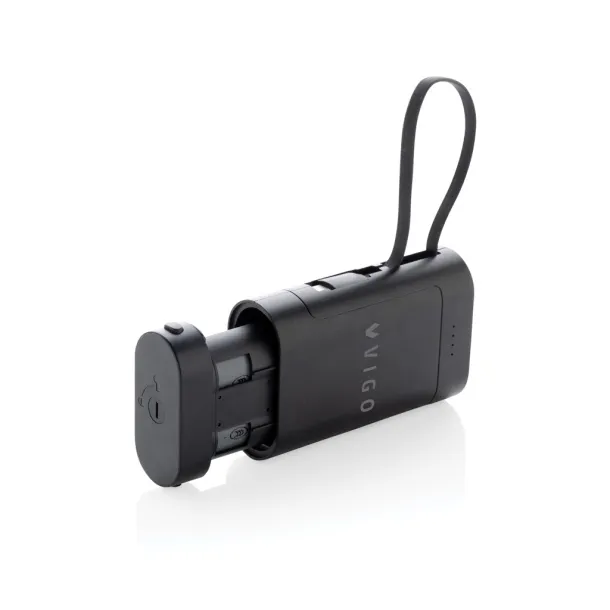 CycleCell prijenosna baterija s odvojivom baterijom, 10 000 mAh - XD Collection Crna