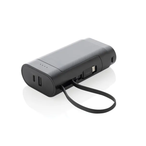 CycleCell prijenosna baterija s odvojivom baterijom, 10 000 mAh - XD Collection Crna