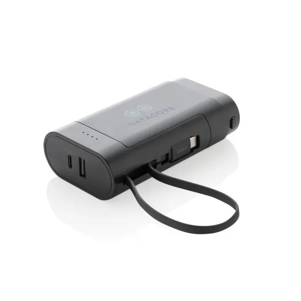 CycleCell prijenosna baterija s odvojivom baterijom, 10 000 mAh - XD Collection Crna