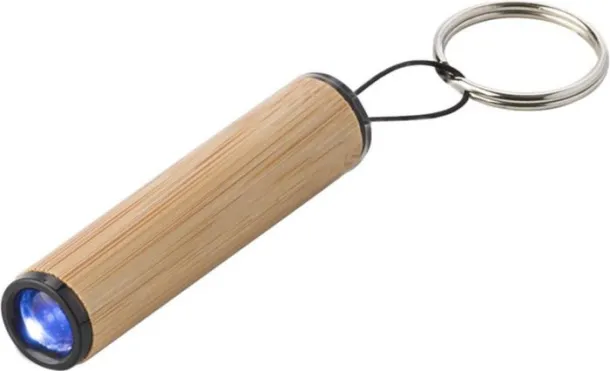 ILSE Bamboo mini torch with keychain brown