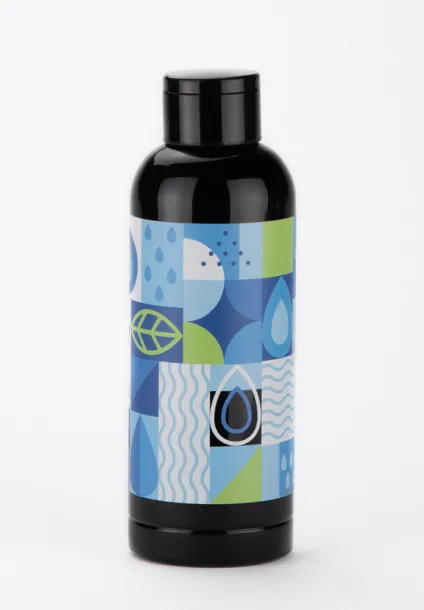 CELIKA termo boca s termometrom, 500 ml Crna