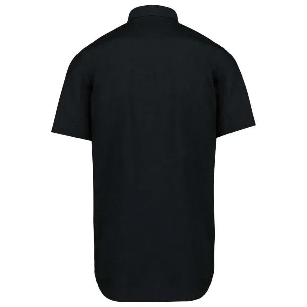  MEN'S SHORT-SLEEVED OXFORD SHIRT - Kariban Black