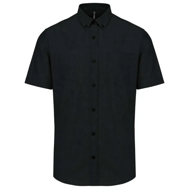  MEN'S SHORT-SLEEVED OXFORD SHIRT - Kariban Black