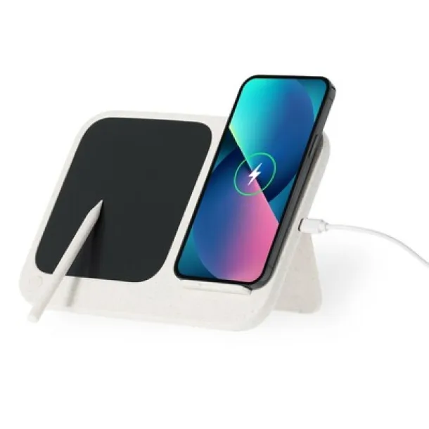  Wireless charger 15W, digital board, phone stand neutral