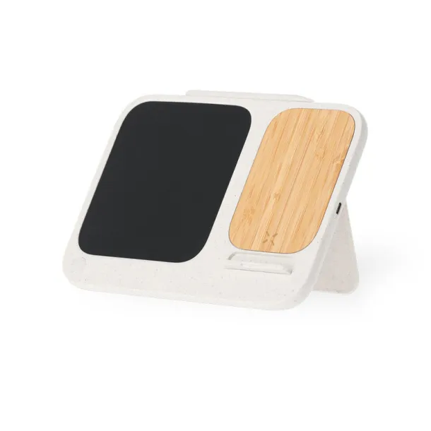  Wireless charger 15W, digital board, phone stand neutral