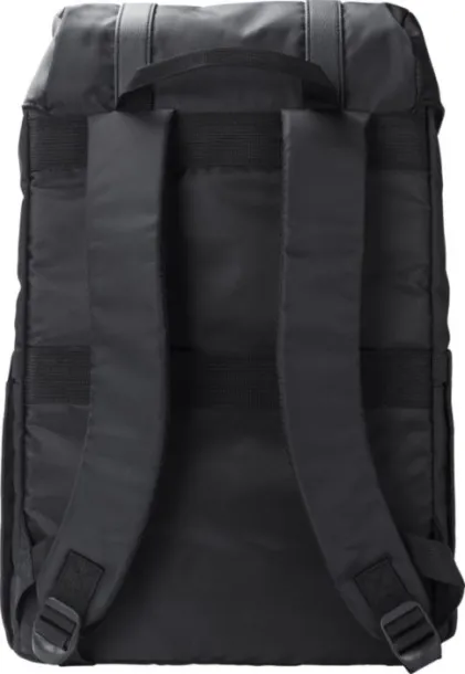 Marlowe rPET (290T) polyester twill flap backpack