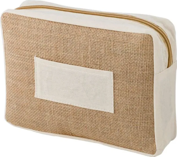 JULIAN Jute toiletry bag 