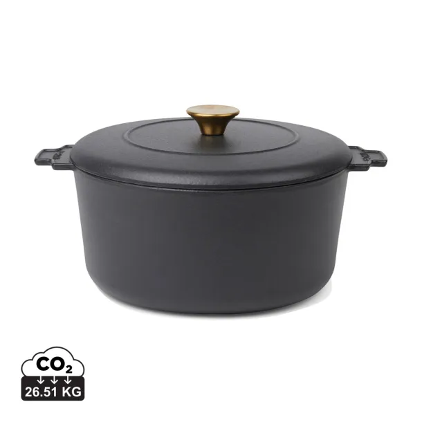 VINGA Monte heritage okrugli lonac za kuhanje 5,5 L - Vinga Crna 