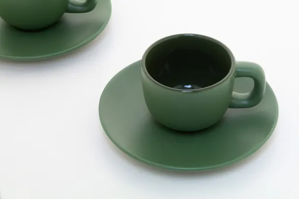 Caturra set šalica za espresso, 85 ml Zelena