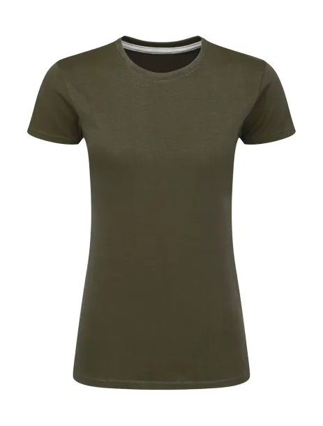  Ladies' Perfect Print Tagless Tee - SG Signature Thyme