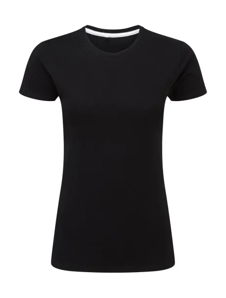  Ladies' Perfect Print Tagless Tee - SG Signature Dark Black