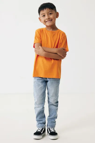  Iqoniq Koli kids lightweight recycled cotton t-shirt - iqoniq orange 