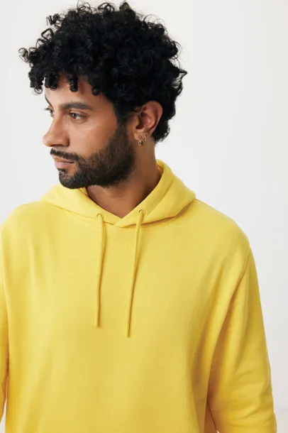  Iqoniq Rila lightweight recycled cotton hoodie - iqoniq yellow 