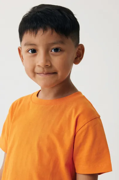  Iqoniq Koli kids lightweight recycled cotton t-shirt - iqoniq Narančasta