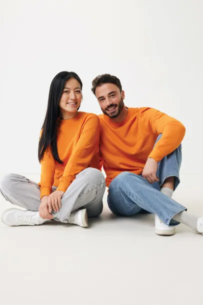  Iqoniq Etosha lightweight recycled cotton crew neck - iqoniq Narančasta