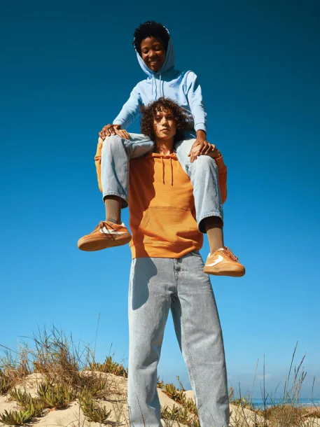  Iqoniq Rila unisex lagani hoodie od recikliranog pamuka - iqoniq Narančasta