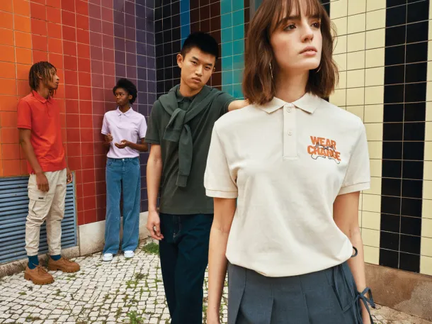  Iqoniq Yosemite unisex polo kratka majica od recikliranog pique pamuka - iqoniq lavender