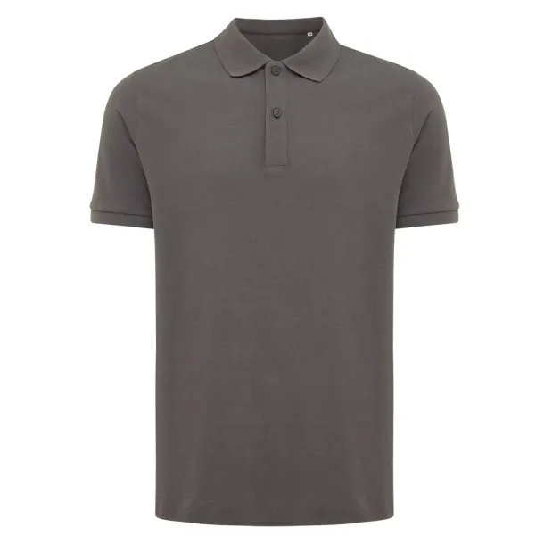  Iqoniq Yosemite recycled cotton pique polo, heather grey - iqoniq grey 