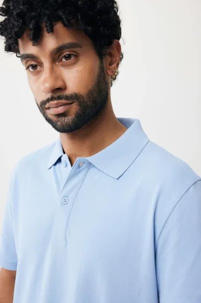  Iqoniq Yosemite recycled cotton pique polo - iqoniq sky blue
