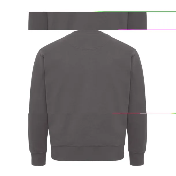  Iqoniq Kruger unisex opušteni pulover od recikliranog pamuka - iqoniq anthracite